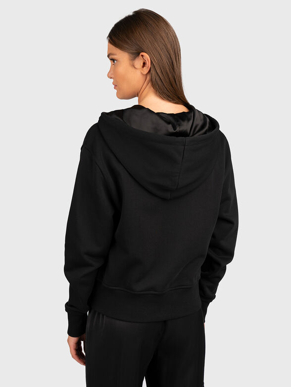 Black sweatshirt with rhinestones - 3