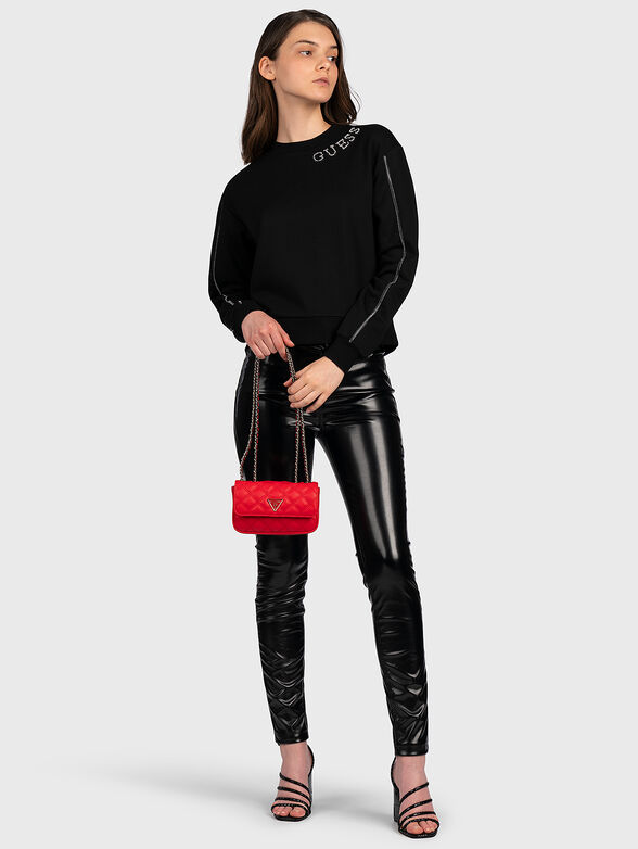 Black pants from faux leather - 4