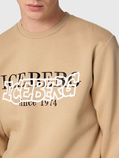Sweatshirt with logo lettering - 4