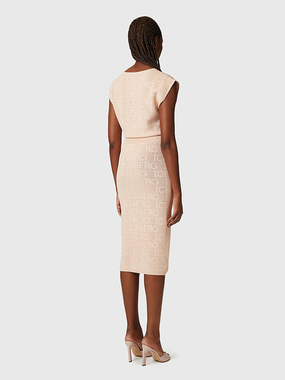 Knitted dress with logo accents - 2