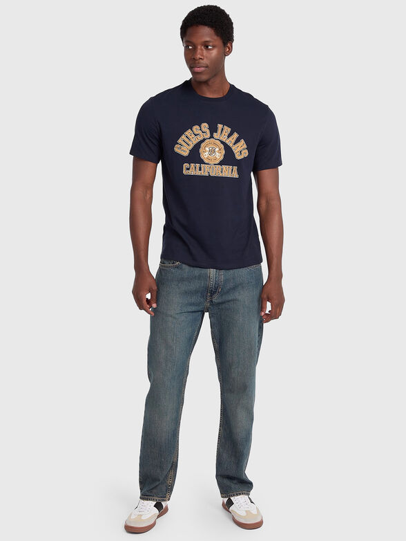 Black T-shirt with logo print - 2