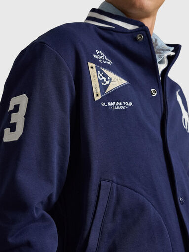 Baseball jacket featuring the logo - 4