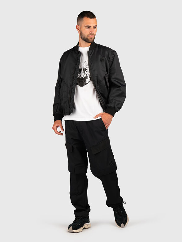 Bomber jacket with logo detail - 2