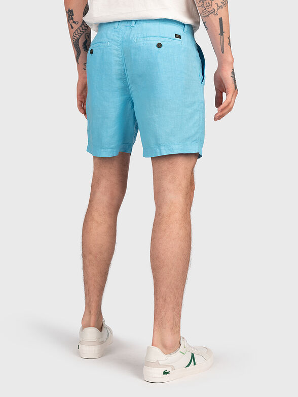 STUDIOS blue linen shorts - 2