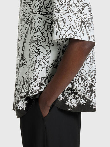 Short sleeved shirt with floral print - 5