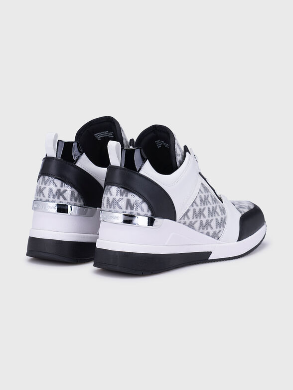 GEORGIE white sneakers with black details - 3