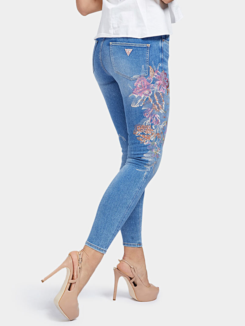 Skinny jeans with embroideries - 3
