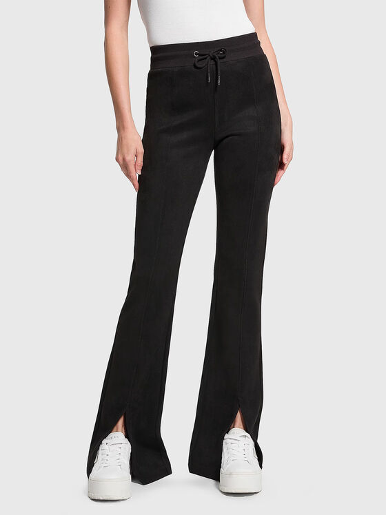 Black suede pants - 1