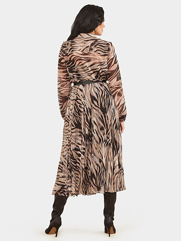 Animal print midi dress - 2
