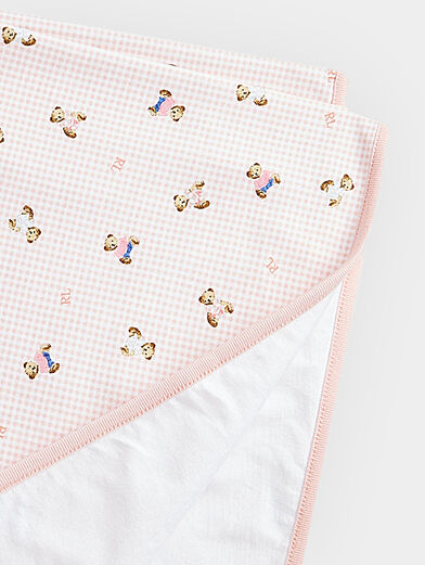 Pink blanket with Polo Bear logo print - 2