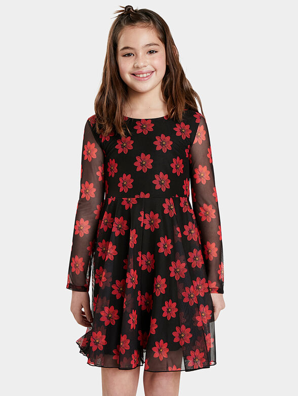 ALICIA Dress with floral details  - 1