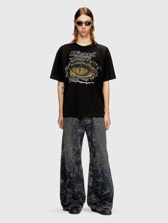 T-BOXT-T25 cotton T-shirt with logo print - 2