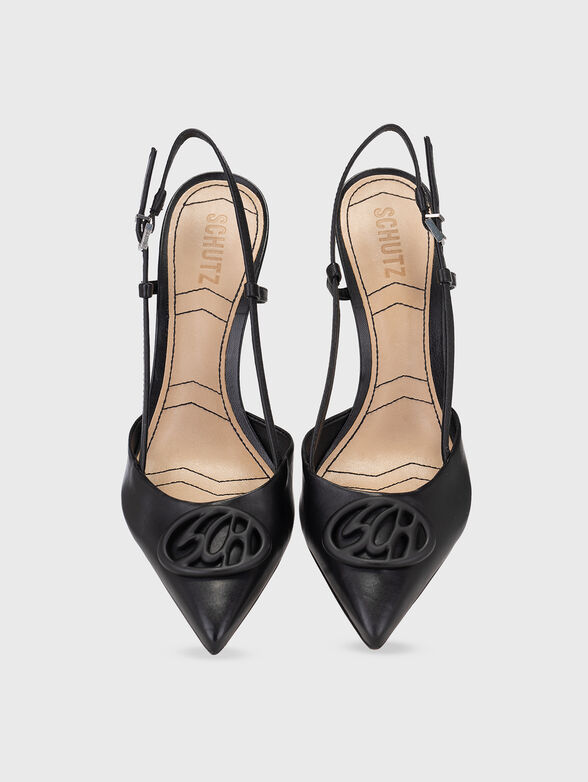 Nappa leather pumps with detail - 6