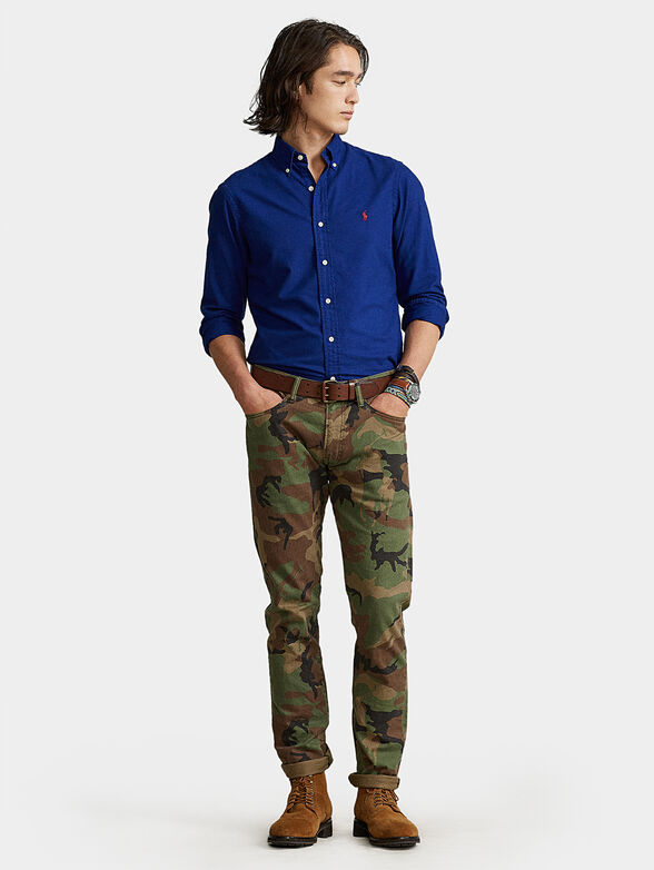 Blue cotton shirt - 4