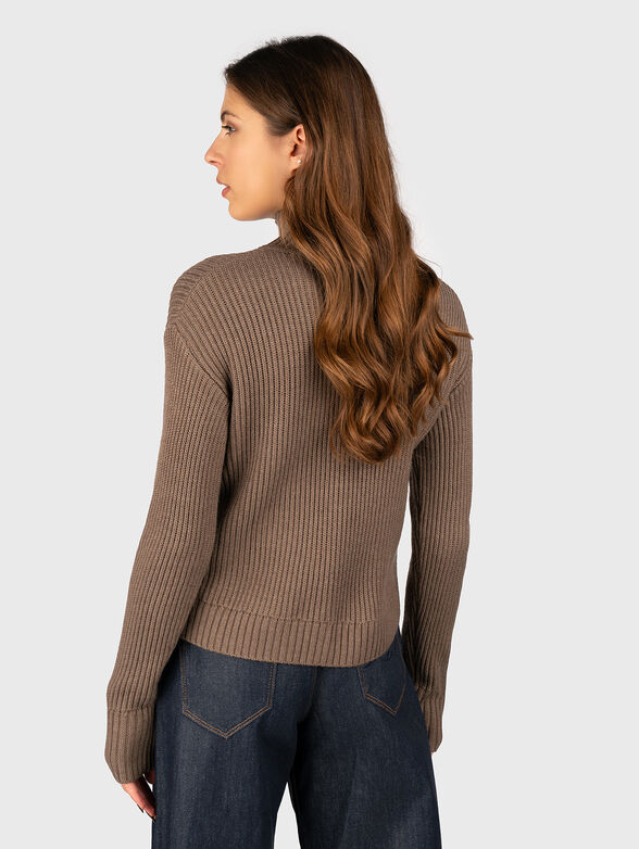 Wool blend polo neck sweater - 2