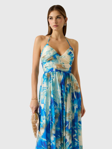 Midi dress with floral print - 3