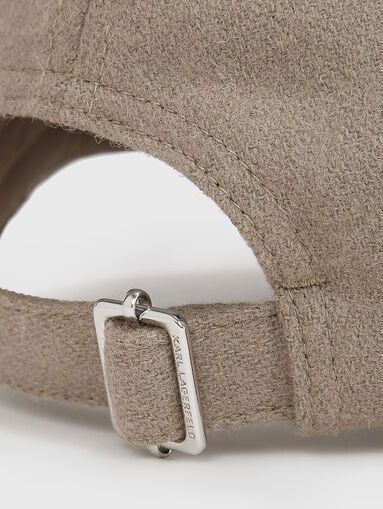 K/SIGNATURE wool blend cap - 4