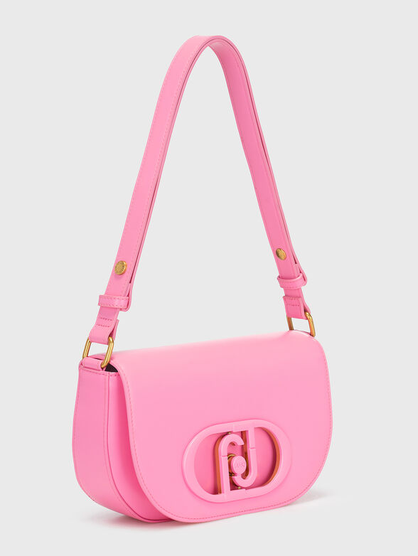 Black crossbody bag with accent logo  - 4