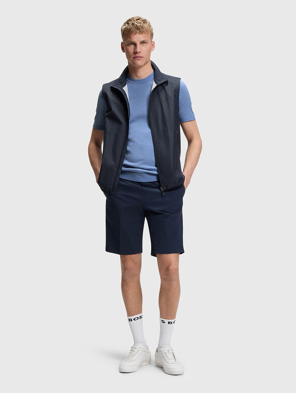 Blue cotton blend T-shirt - 2