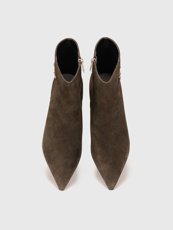 PAISLIE suede ankle boots with zip - 6