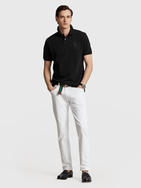 Polo-shirt in black color - 2