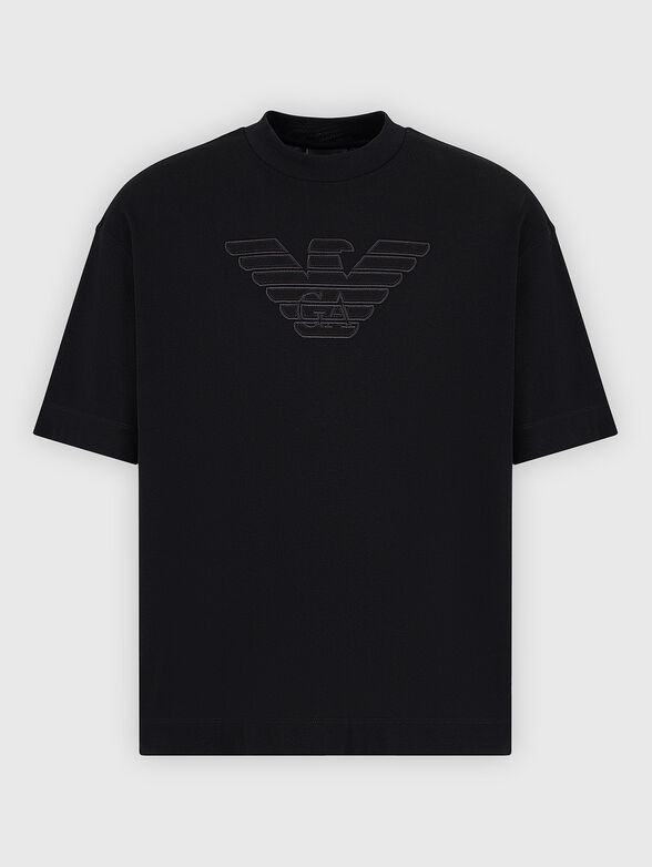 Black T-shirt with logo - 1