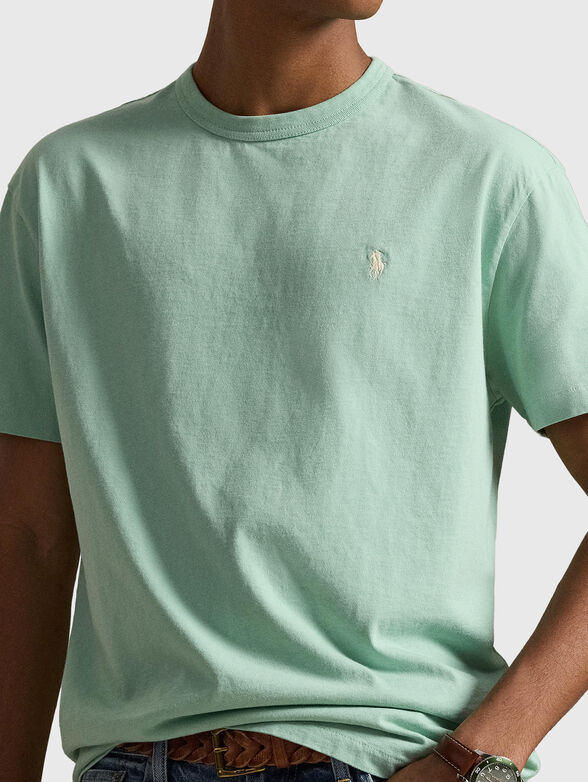 Cotton T-shirt with a oval neckline - 4