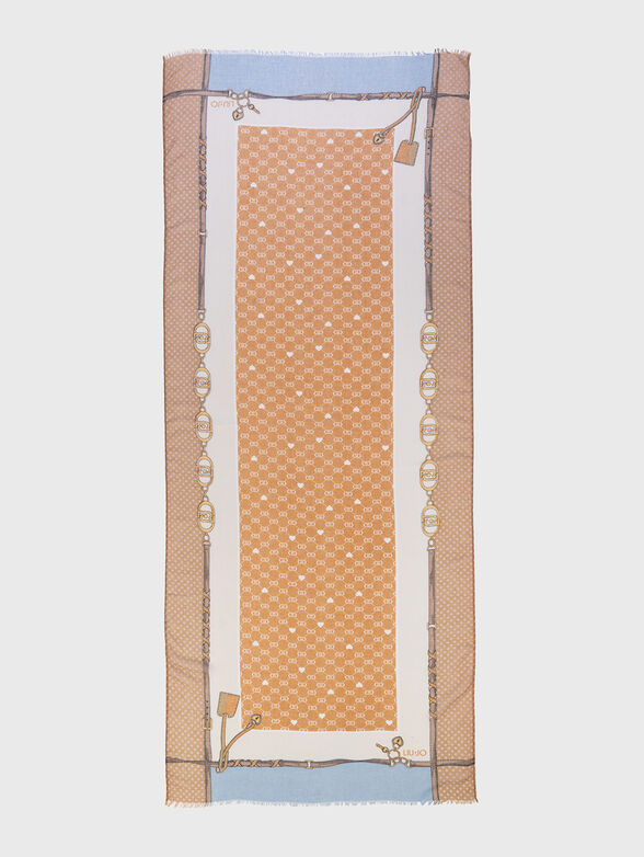 Logo print scarf - 2