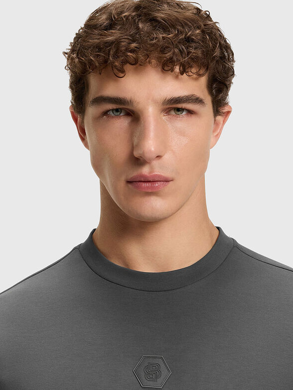 Grey sweatshirt with logo - 4