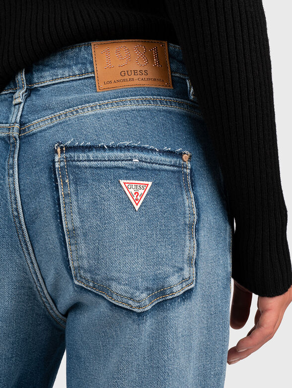 Jeans with logo detail and wide leg - 3