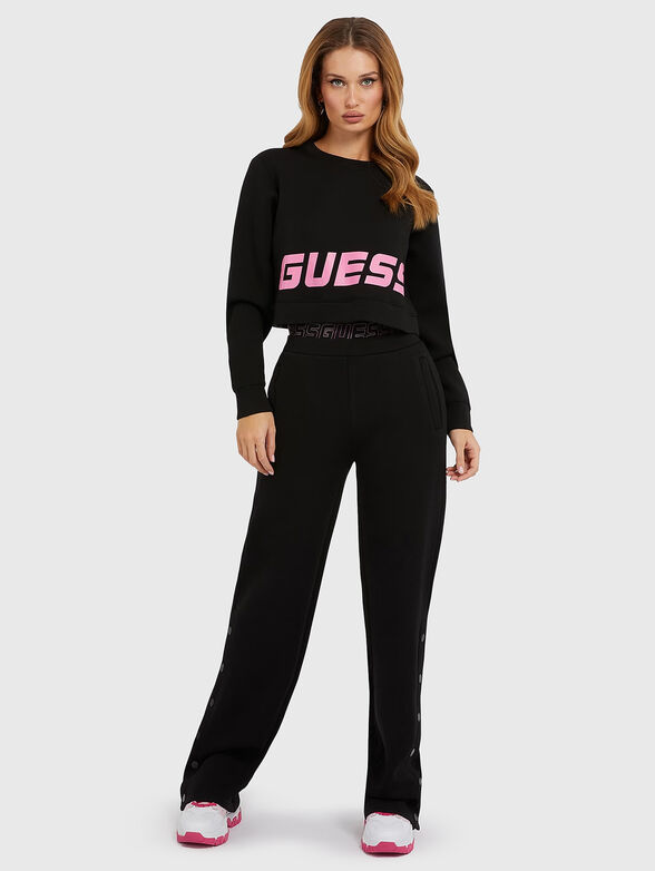 ALETHA SCUBA cropped sweatshirt with logo detail - 2