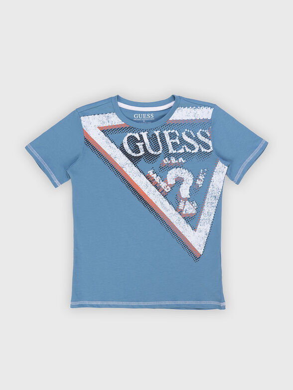 Blue T-shirt with print - 1