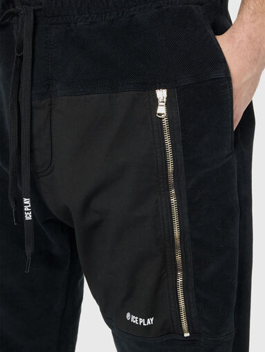 Woven black trousers - 4