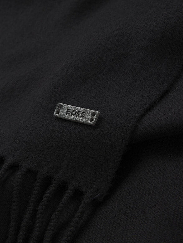 NASTER wool scarf with fringes - 2