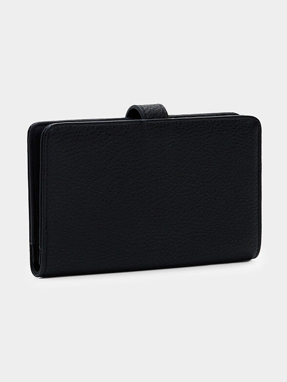 Black wallet with embossed logo - 2