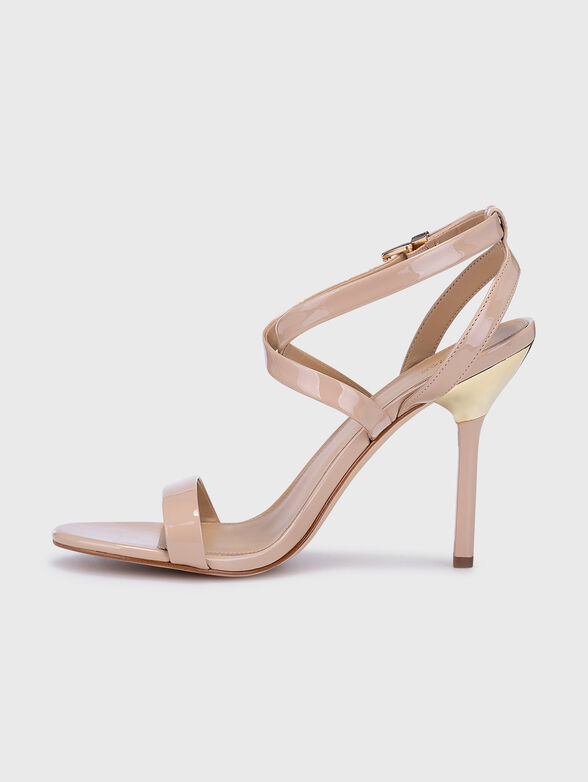 ASHA beige heeled sandals - 4