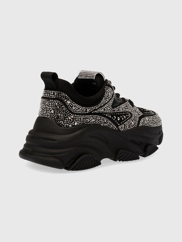 PRIVY sneakers in beige with rhinestones - 3