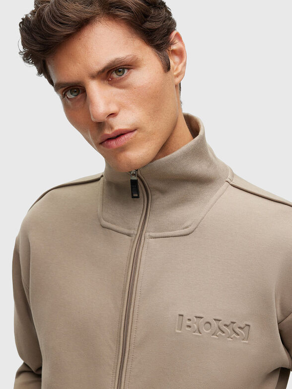 Cotton-blend sweatshirt with logo  - 4