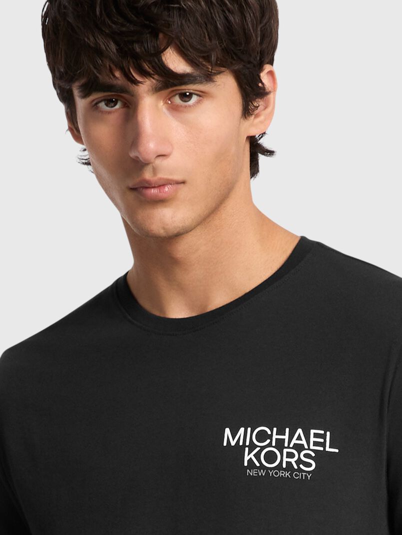 Cotton T-shirt with a statement print on the back - 3