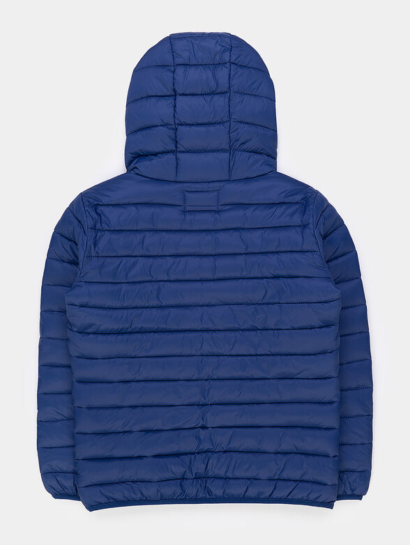 Blue jacket with a hood - 2