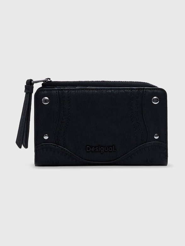 Wallet with eyelets and logo - 1