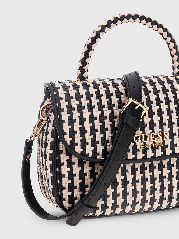 MIREMA black smal bag with interwoven texture - 3