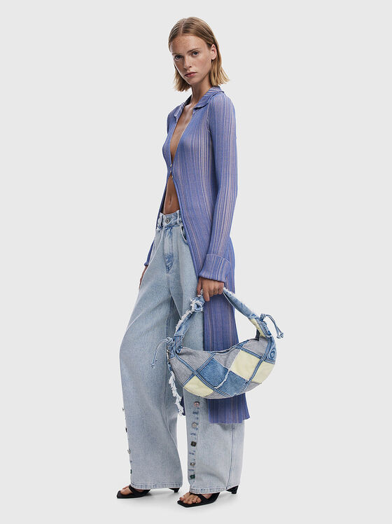 Patchwork denim bag - 2