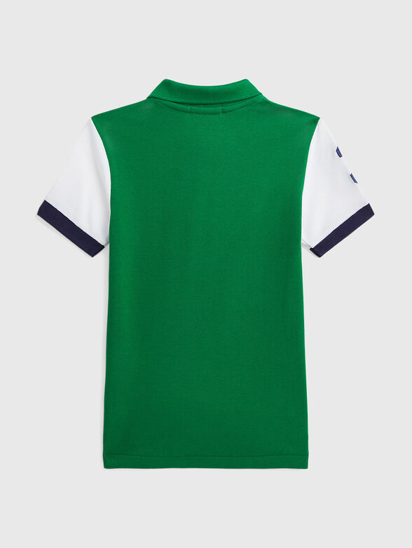 Cotton polo shirt with embroidery - 2