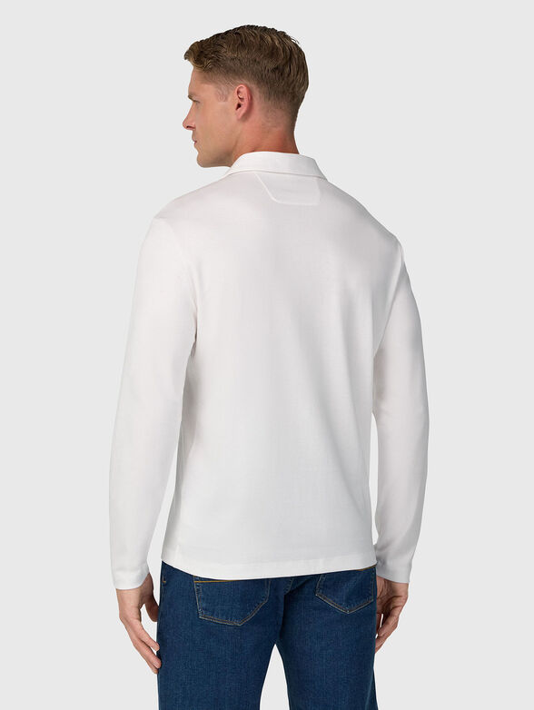 Cotton polo shirt with mini logo  - 3