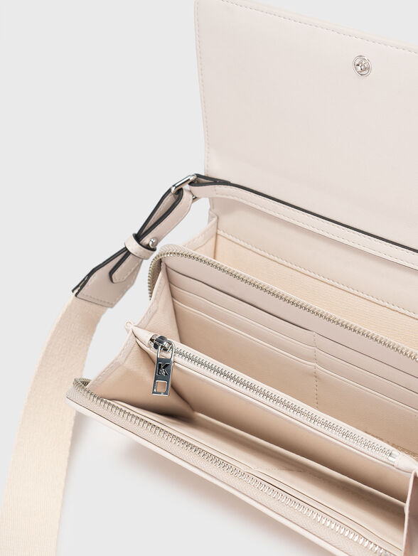 Crossbody bag with monogram logo print - 6
