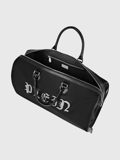 Black bag with gothic embossed inscription - 5