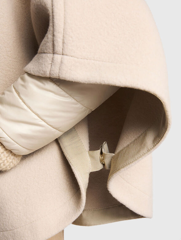 Wool and cashmere coat with padded jacket - 6