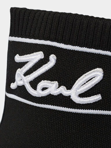 PANDARA ankle boots with embroidered logo - 5