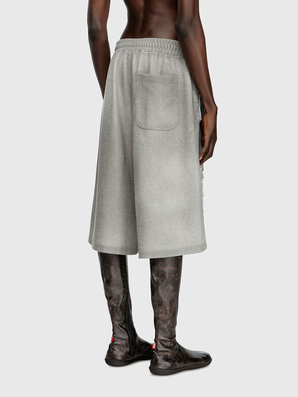 P-PERC cotton shorts with rips - 2